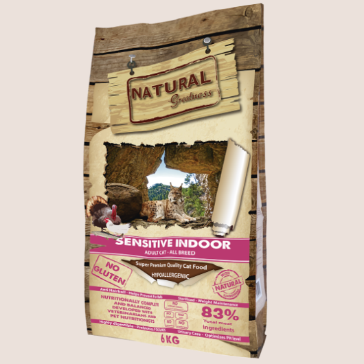 Natural Greatness Cat Receta Sensitive Indoor