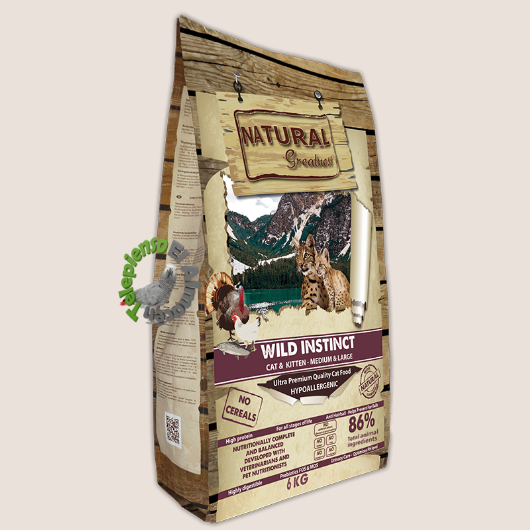 Natural Greatness Cat Wild Instinct Razas Grandes y Medianas