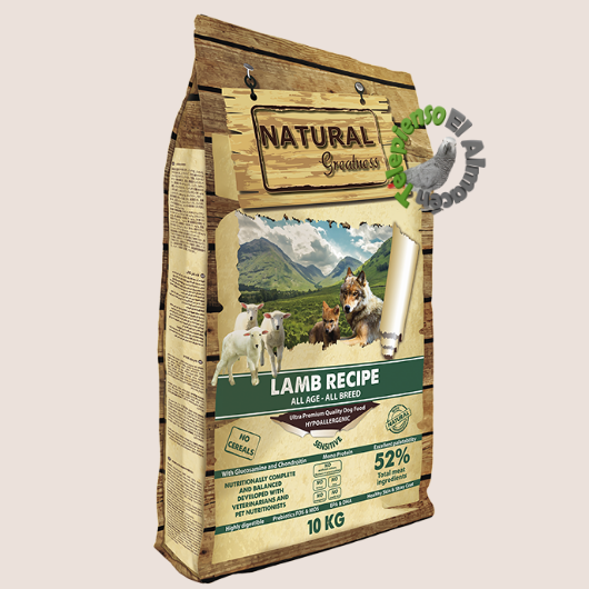 Natural Greatness Receta Cordero Sensitive Perro