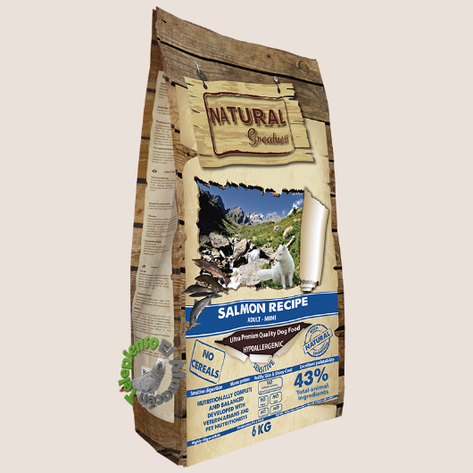 Natural Greatness Receta de Salmón Perro Mini
