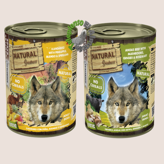 Natural Greatness Dog Exotic Latas