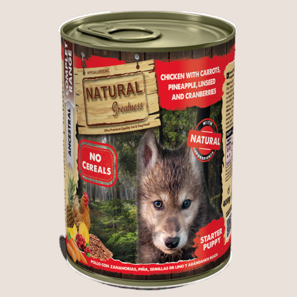 Natural Greatness Dog Complet Latas para cachorro 400 g