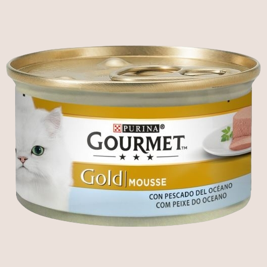 Purina Gourmet Gold Mousse con Pescado del Océano 85 gr