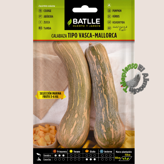 Batlle Bio Semilla Calabaza Tipo Vasca