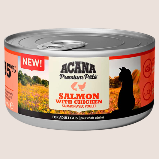 Acana Lata Premium Paté Salmón Gato 85 gr