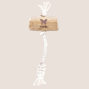 Mordedor con cuerda de madera de árbol de café