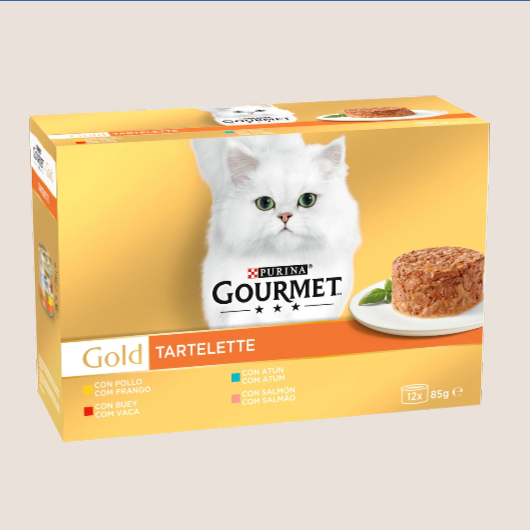 Purina Gourmet Gold Tartelette MultiVariedad 12 x 85 gr