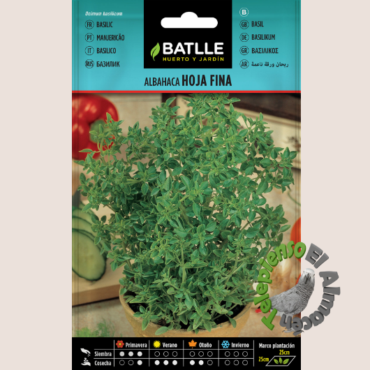 Batlle Semilla Albahaca Hoja Fina