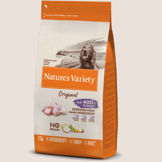 Nature´s Variety Original Dog Medium/Maxi Pavo (sin cereales)