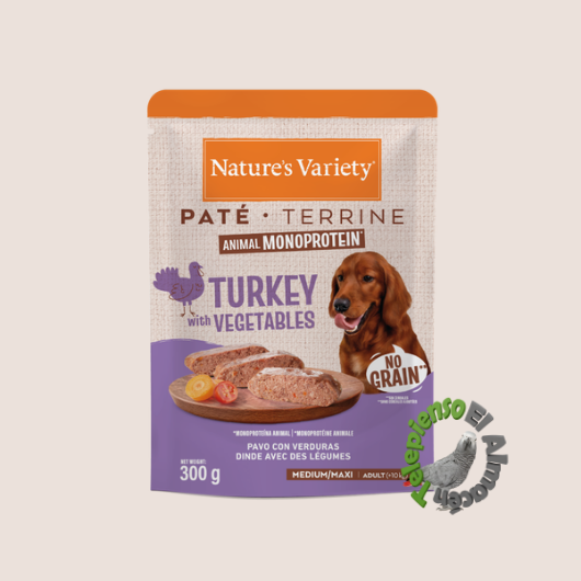 Nature´s Variety Paté Monoproteina Pavo Dog Med/Maxi 300 g