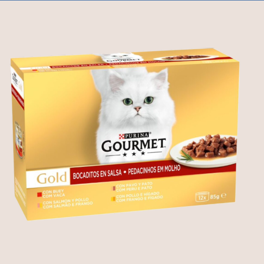 Purina Gourmet Gold Bocaditos en Salsa Pack Surtido 12 X 85gr