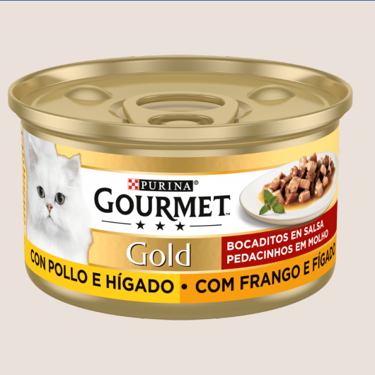 Purina Gourmet Gold Bocaditos Pollo e Hígado 85g