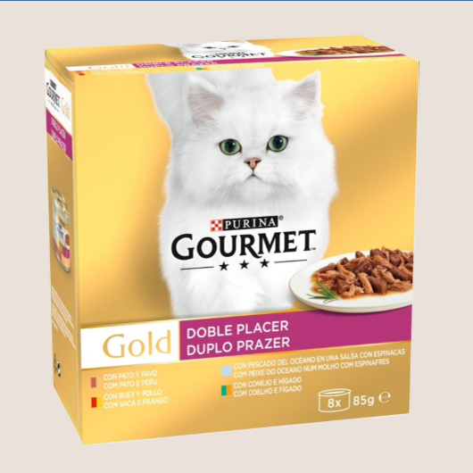 Purina Gourmet Gold Doble Placer Pack Surtido 8 x 85 gr