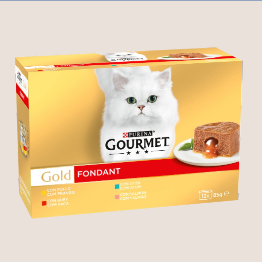 Purina Gourmet Gold Fondant Multipack sabores 85gr