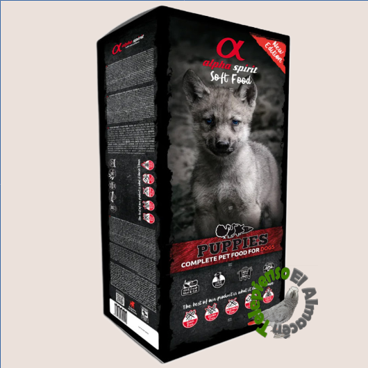 Alpha Spirit Semi-Húmedo PUPPY Caja