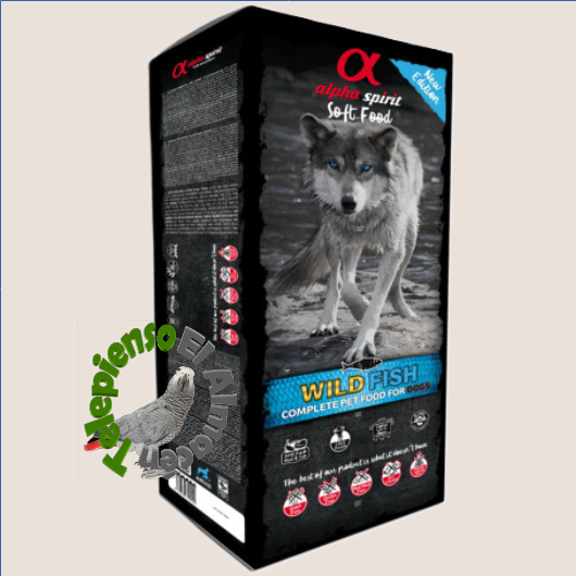 Alpha Spirit Semi-Húmedo Pescado Salvaje Caja 9 kg (monodosis 200g)