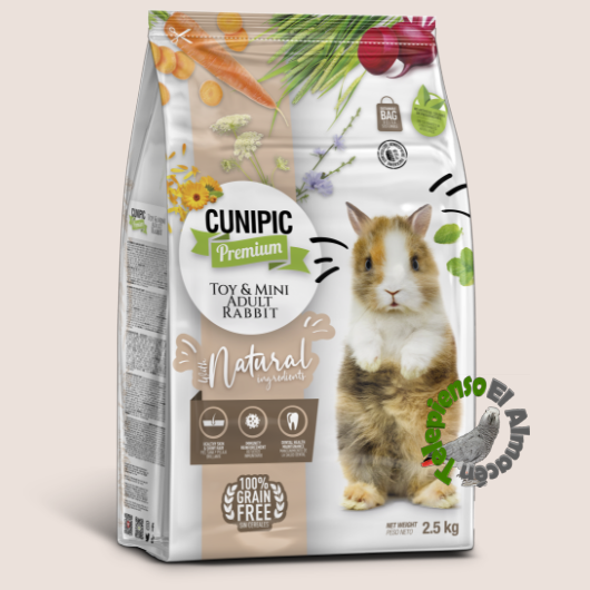 Cunipic Conejo Adulto Toy, Mini y Súper Toy 2,5 kg