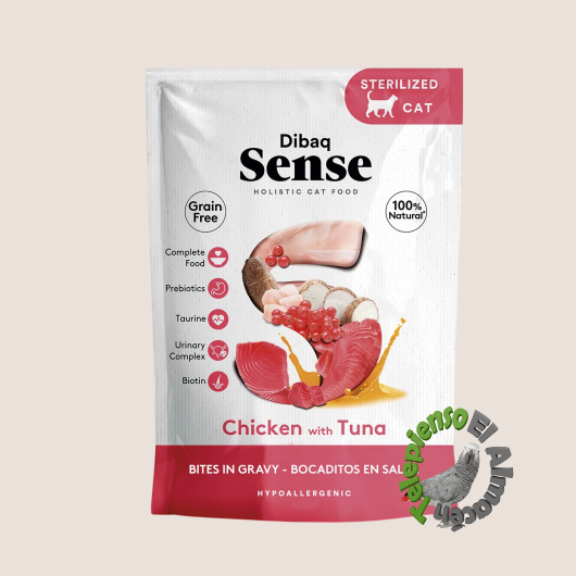 Dibaq Sense Cat Bocaditos en Salsa Pollo con Atún