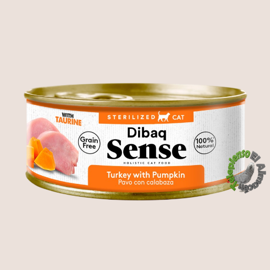 Dibaq Sense Cat Esterilizado Pavo con Calabaza Lata