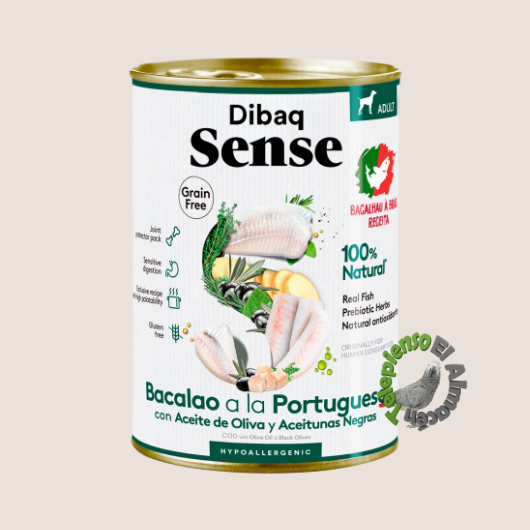 Dibaq Sense Dog Grain Free Bacalao a la Portuguesa Lata