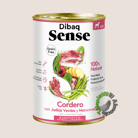 Dibaq Sense Dog Grain Free Cordero Lata