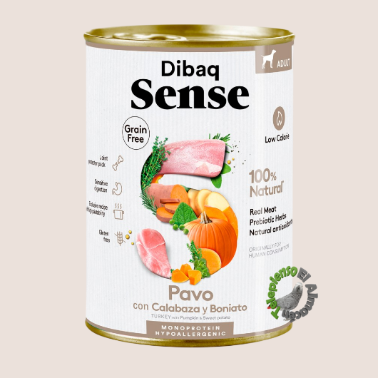 Dibaq Sense Dog Grain Free Pavo Lata