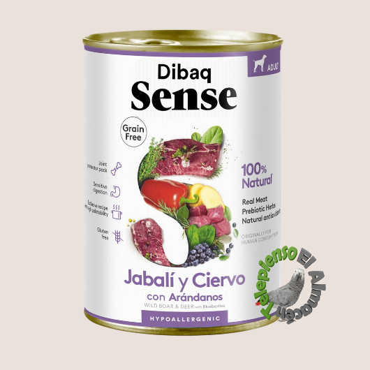 Dibaq Sense Dog Grain Free Jabalí y Ciervo Lata